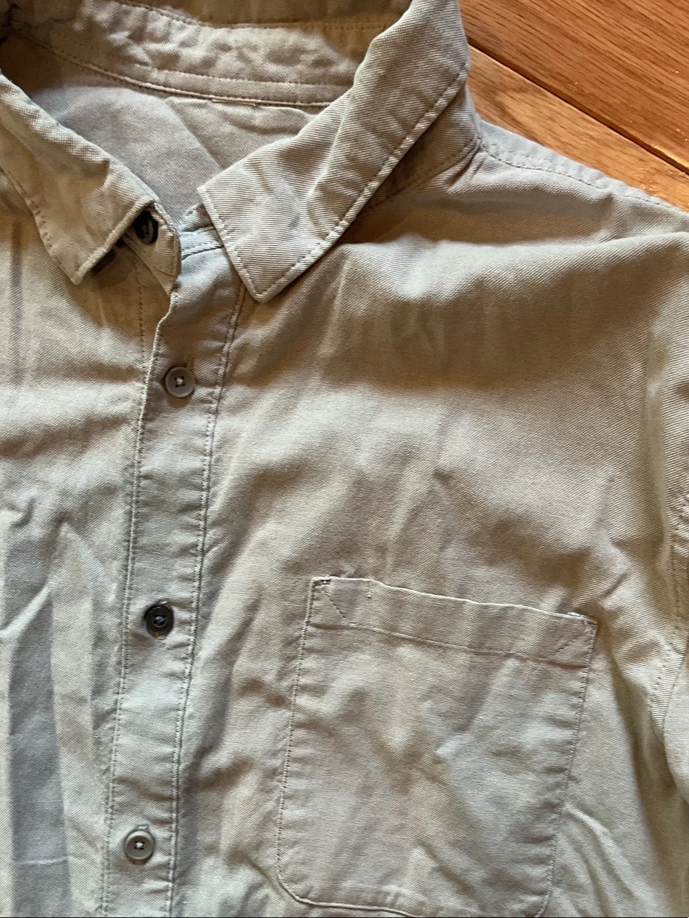 Lululemon Commission Men's Button-Down Shirt Gray Long Sleeve button down large - Picture 6 of 12
